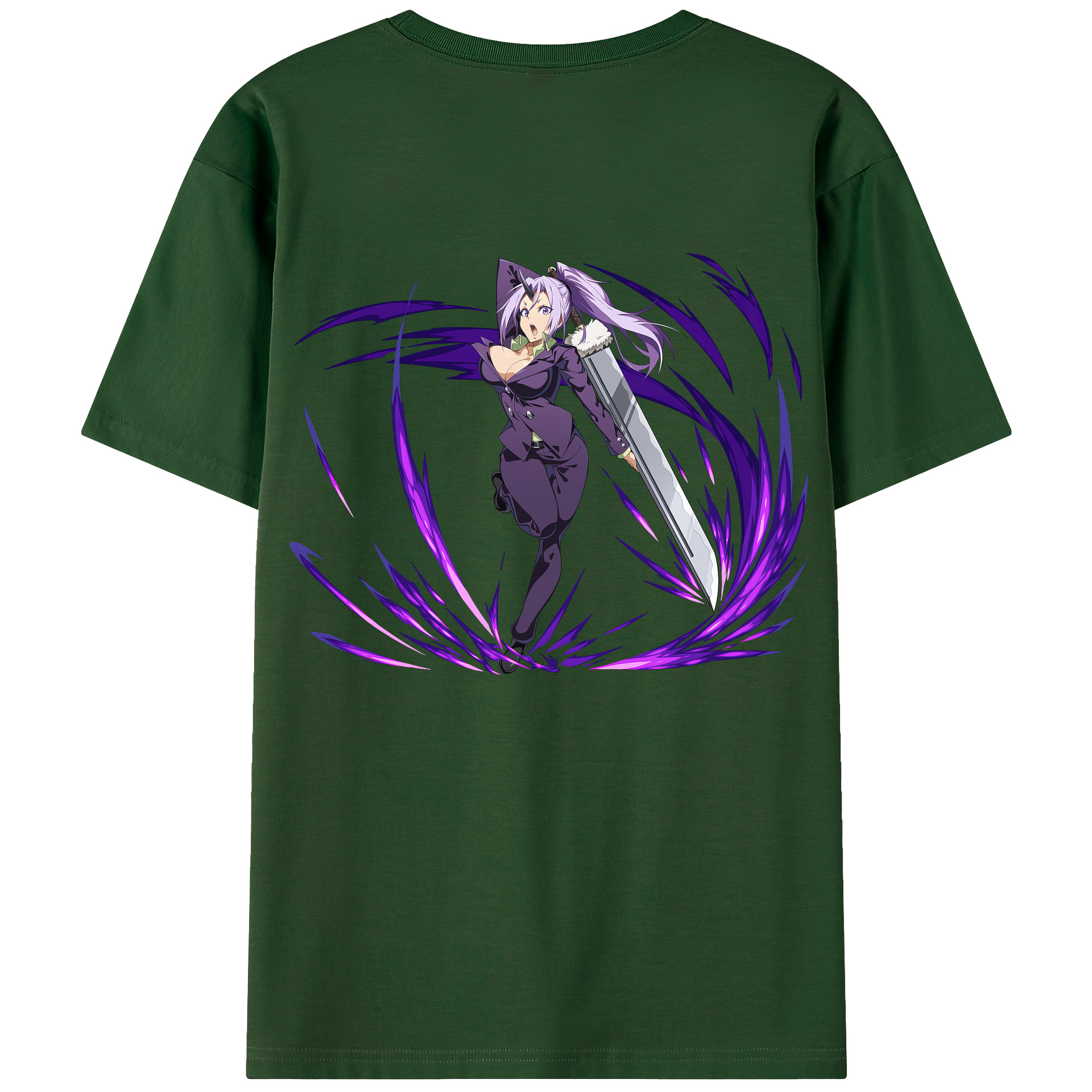 （画像用） 転スラ Regarding Reincarnated to Slime 綿100％半袖Tシャツ（背面プリント）